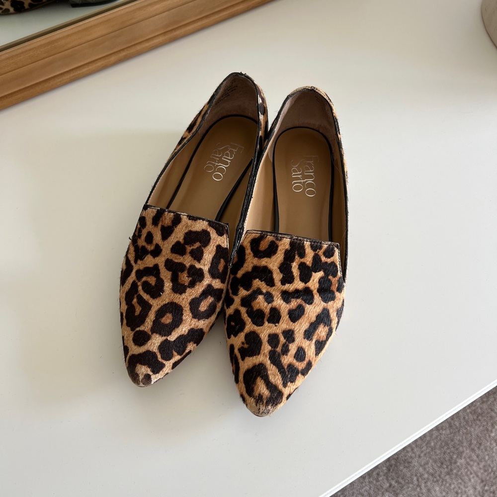 Franco Sarto Animal Print Loafers